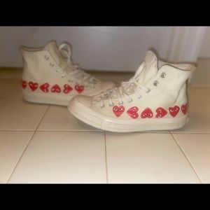 Play Comes Des garçons x Converse Multi Red Heart Chuck Taylor All Star ‘70 High